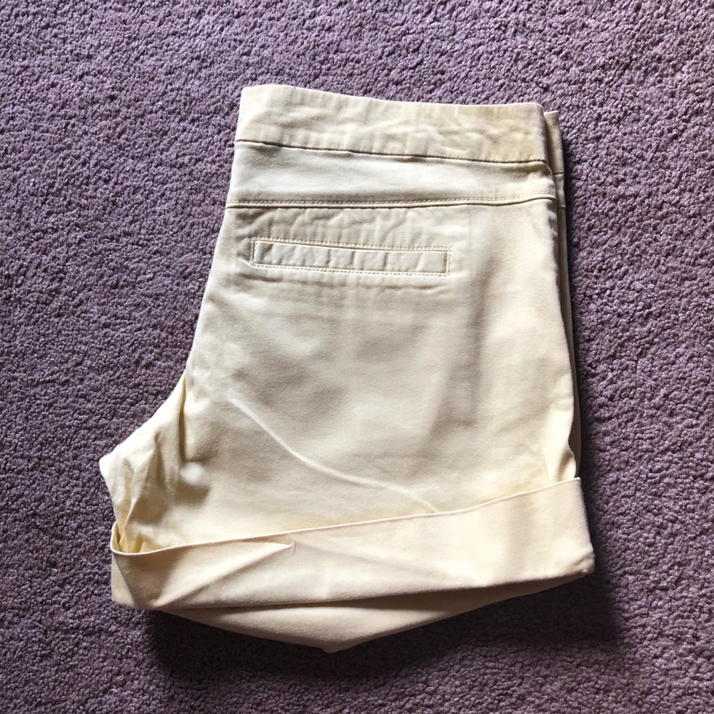 Max Rave: Yellow Cuffed Shorts